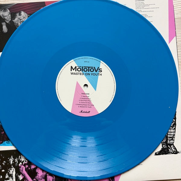 Image of Label Cover of LP - NEW/NEW - THE MOLOTOVS, Wasted on Youth (Marshall Records; ACCS-10642, UK 2026, Standard Sleeve, Inner, Blue Vinyl), ,  - 0716427C