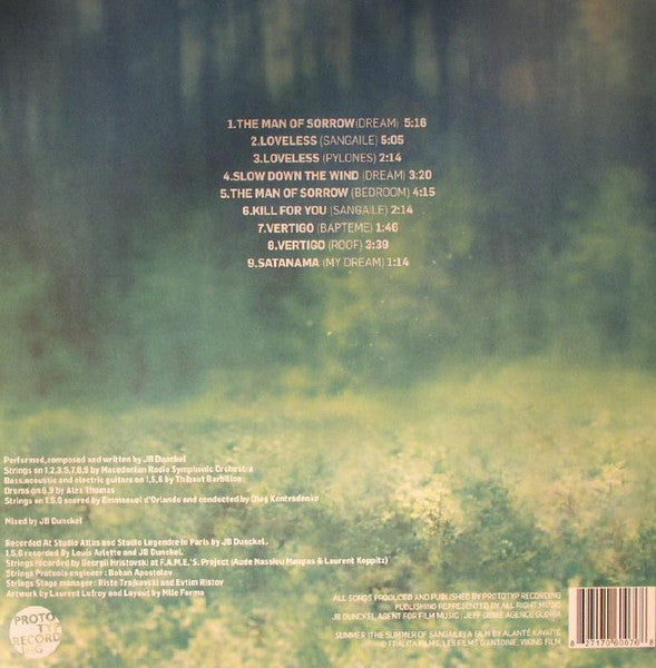Image of Back Cover of LP - EX/VG+ - JB DUNCKEL, Summer (Original Soundtrack) (Prototyp Recording; PROTOTYP004LP, UK & Europe 2015, From French Band Air), ,  - 0726349E