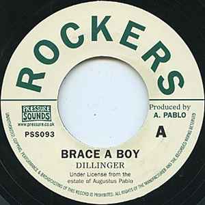 Image of Front Cover of 7" - /EX - DILLINGER / AUGUSTAS PABLO, Brace A Boy / A. P. Special (Pressure Sounds; PSS093, UK 2014 Reissue), ,  - 0756131S