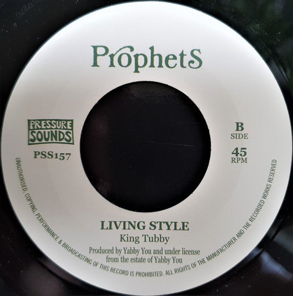 Image of Back Cover of 7" - /EX - TOMMY MCCOOK, Death Trap / Living Style (Pressure Sounds; PSS157, UK 2020 Reissue), ,  - 0756138S
