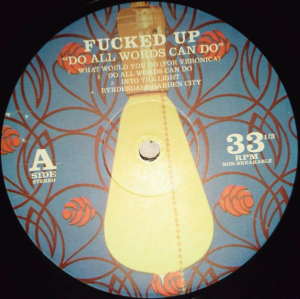 Image of Label Cover of LP - VG+/VG+ - FUCKED UP, Do All Words Can Do (Matador; OLE1795LP, US 2022, Insert), Seal opened instore, still in hype stickered shrinkwrap. Faint ring wear.,  - 0746403S