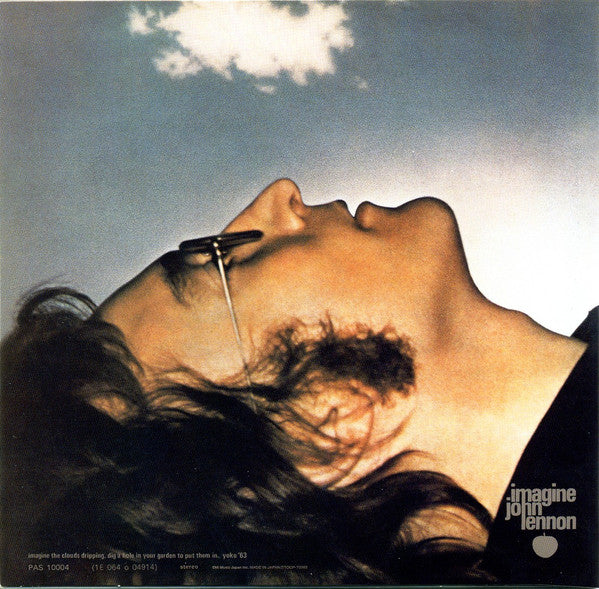 Image of Back Cover of CD - VG+/VG+ - JOHN LENNON, Imagine (Apple Records; TOCP-70392, Japan 2007, Card Sleeve, Inner & Insert), ,  - 0736242E
