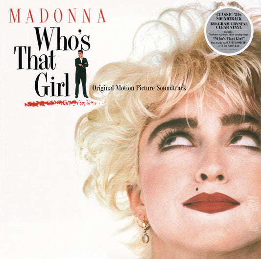 Image of Front Cover of LP - VG+/VG+ - MADONNA, Who's That Girl (Sire; RCV1-25611, Europe 2019 Reissue, 180 Gram Clear Vinyl), Still In Opened Shrinkwrap With Hype Sticker,  - 0746369S