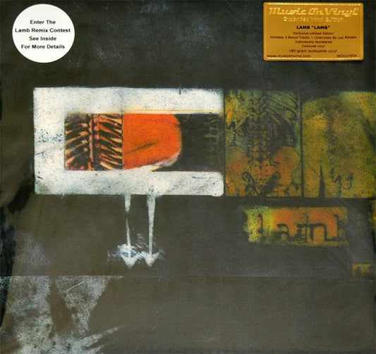 Image of Front Cover of 2xLP - VG/VG - LAMB, Lamb (Music On Vinyl; MOVLP854, Europe 2014 Reissue, 2 Inserts, Clear With Black Swirls,  Clear Green With Black Swirls, 180 Gram. Numbered), No.000304. Hairlines, some very light fogging on side C/D. Very close to VG+. Sleeve has split at top and very mild creasing., 1000 numbered copies on coloured vinyl. Record 1 is clear with black swirls. Record 2 is transparent dark green with black swirls. Includes 12"x12" lyrics insert + additional remix competition infor