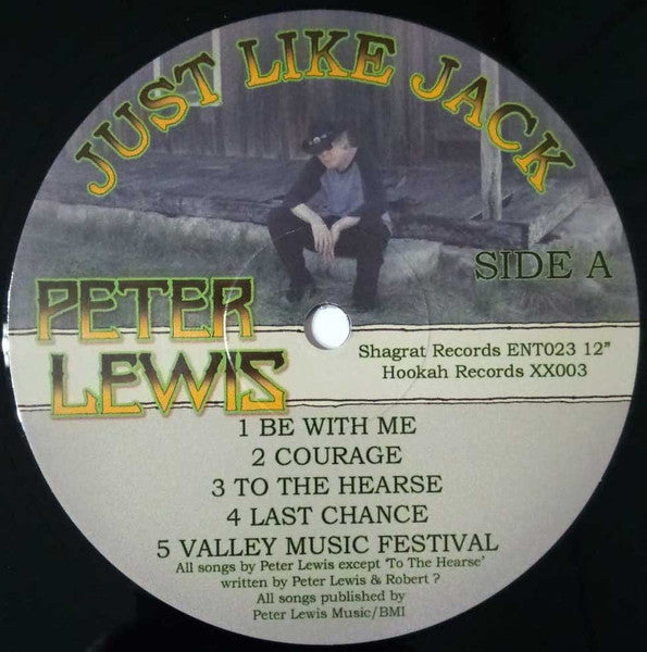 Image of Label Cover of LP - VG/VG+ - PETER LEWIS, Just Like Jack (Shagrat Records; ENT023 12", UK 2017, Inner, Moby Grape), Edge wear,  - 0846025S