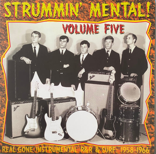 Image of Front Cover of LP - VG+/VG+ - VARIOUS, Strummin' Mental! Volume Five - Real Gone Instrumental R&R & Surf: 1958-1966 (Link Wraycords; LR-1965, US 2006), ,  - 0826032E