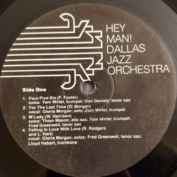 Image of Label Cover of LP - VG/VG - DALLAS JAZZ ORCHESTRA, Hey Man! (Not On Label; none, US 1975), ,  - 0826100E