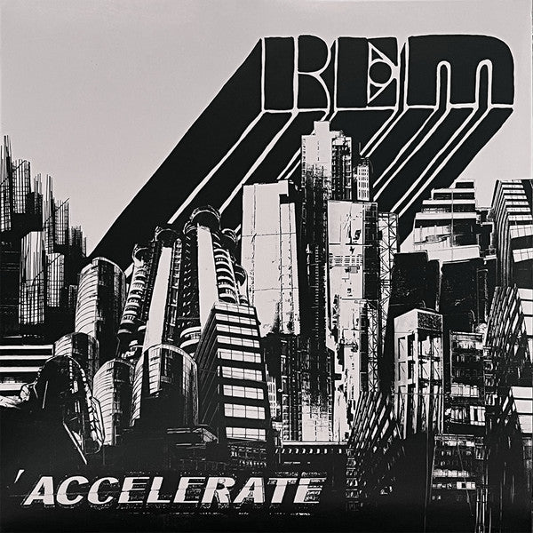 Image of Front Cover of LP - VG+/VG+ - R.E.M., Accelerate (Craft Recordings; CR00550, US 2023 Reissue, Insert, 180 Gram Black & White Marble Vinyl), ,  - 0816164C