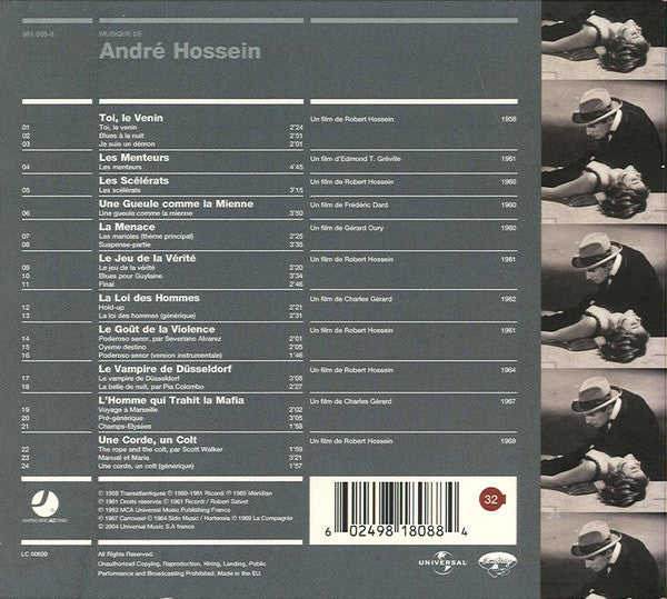 Image of Back Cover of CD - VG+/VG+ - ANDR  HOSSEIN, Toi Le Venin / Le Vampire De D sseldorf (Universal Music France; 981 808-8, France 2004, Digipak, Booklet), ,  - 0836046E