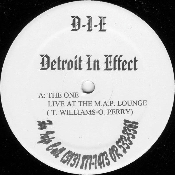 Image of Front Cover of 12" - /VG - D-I-E, Detroit In Effect (M.A.P. Records; AR-10089, US 1995, Plain Sleeve), Hariline marks only, plays VG+,  - 4346031S