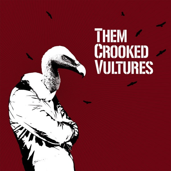 Image of Front Cover of 2xLP - VG+/VG+ - THEM CROOKED VULTURES, Them Crooked Vultures (DGC; B0013785-01, US 2009, Gatefold, 2 Inners, 180g), ,  - 0816204C
