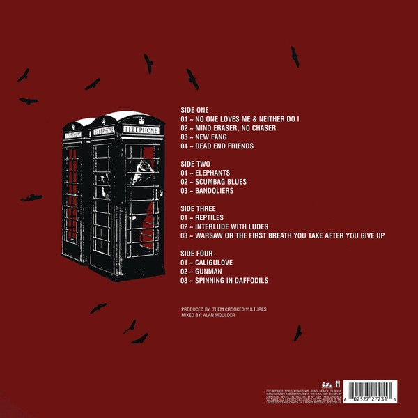 Image of Back Cover of 2xLP - VG+/VG+ - THEM CROOKED VULTURES, Them Crooked Vultures (DGC; B0013785-01, US 2009, Gatefold, 2 Inners, 180g), ,  - 0816204C