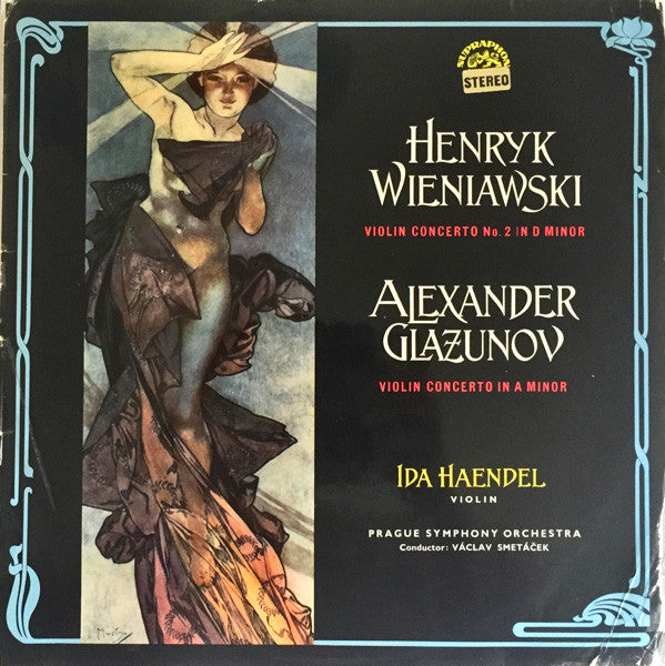Image of Front Cover of LP - VG/VG+ - IDA HAENDEL, Wieniawski: Violin Concerto No. 2 In D Minor, Glazunov: Violin Concerto In A Minor (Supraphon; SUA ST 50687, Czechoslovakia 1966, Laminated Flipback Sleeve, Stereo), Minor Delamination on Front Sleeve, Otherwise LovelyCopy,  - 0826078E