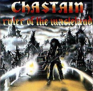 Image of Front Cover of LP - VG/VG+ - CHASTAIN, Ruler Of The Wasteland (Roadrunner Records; RR 9689, Europe 1986, Missing the lyric sheet), , A few light hairlines only. Edgewear. No lyric sheet but does have one page bio from Roadrunner included and a photo of David Chastain! - 0826192E