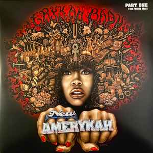 Image of Front Cover of 2xLP - /EX - ERYKAH BADU, New Amerykah: Part One (4th World War) (Universal Motown; B0010800-01, US 2007, Gatefold), Sleeve in shrinkwrap (opened).,  - 0846150S