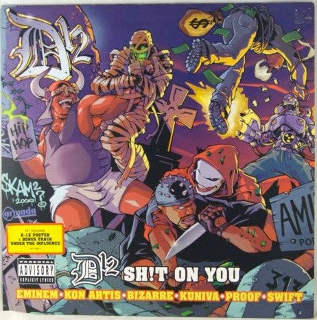 Image of Front Cover of 12" - EX/EX - D12, Shit On You / Under The Influence (Shady Records; 497 496-1, UK 2001), No poster,  - 0846155S