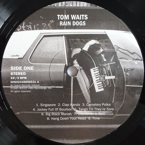 Image of Label Cover of LP - VG+/VG+ - TOM WAITS, Rain Dogs (Island Records; 00602448898531, Europe 2023 Reissue, Inner, 180 Gram Vinyl), ,  - 3746355S