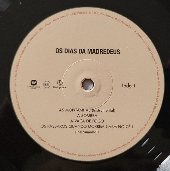 Image of Label Cover of LP - VG+/VG+ - MADREDEUS, Os Dias Da Madredeus (Warner Music Portugal; 9029585472, Portugal 2017 Reissue, Gatefold, 2 Inners), ,  - 0846195S