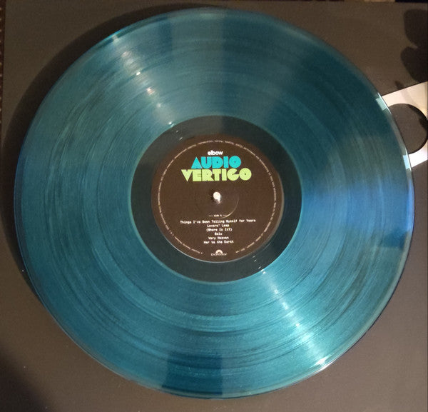 Image of Label Cover of LP - VG+/VG+ - ELBOW, Audio Vertigo (Polydor; 5834107, Europe 2024, Gatefold, Inner, Blue Transparent Vinyl), ,  - 0846199S