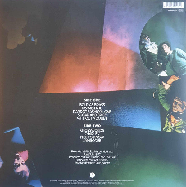 Image of Back Cover of LP - EX/EX - SPLIT ENZ, Dizrythmia (Demon Records; DEMREC539, Worldwide 2020, Red vinyl), ,  - 0826208E