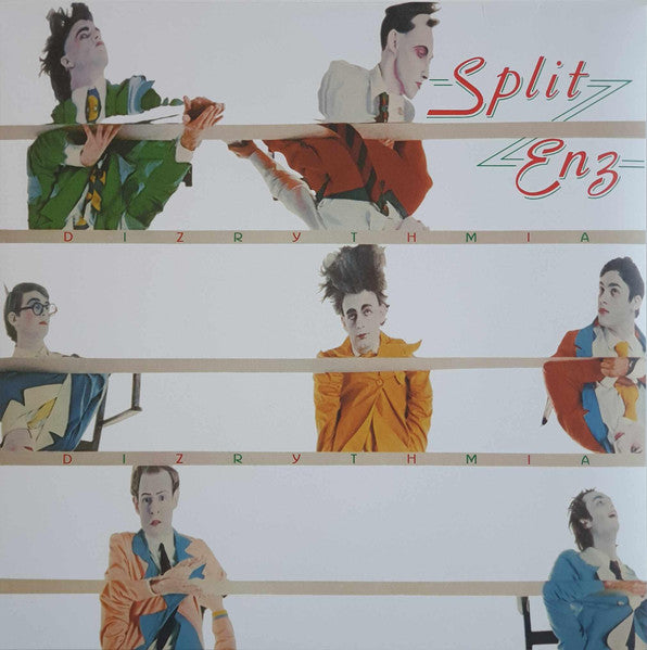 Image of Front Cover of LP - EX/EX - SPLIT ENZ, Dizrythmia (Demon Records; DEMREC539, Worldwide 2020, Red vinyl), ,  - 0826208E