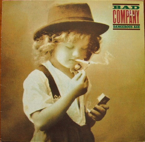 Image of Front Cover of LP - VG+/VG - BAD COMPANY, Dangerous Age (Atlantic; 781 884-1, Europe 1988), Strong VG, Promo Sticker On Back,  - 0816326C