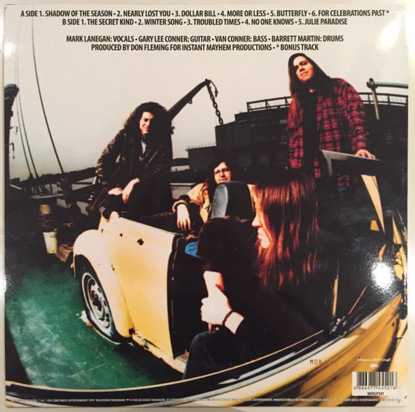 Image of Back Cover of LP - VG+/VG+ - SCREAMING TREES, Sweet Oblivion (Music On Vinyl; MOVLP101, Europe 2017 Reissue, Insert, 180 Gram Flaming Orange Marbled Vinyl), Limited Edition No 000402. NO stickered plastic sleeve.,  - 0816373C