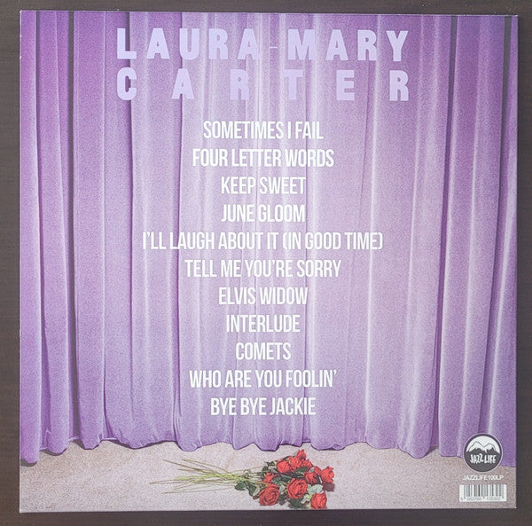 Image of Back Cover of LP - VG+/EX - LAURA MARY CARTER, Bye Bye Jackie (Jazz Life; JAZZLIFE100LP, UK 2025, Insert, Blood Red Shoes. Translucent Red Vinyl. SIGNED), ,  - 3216007C