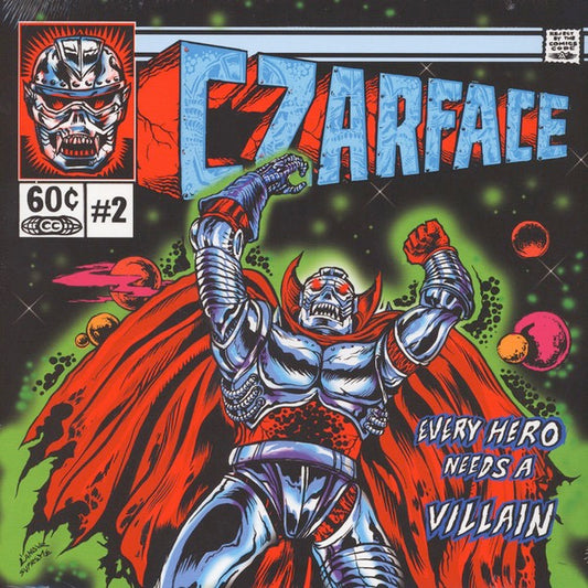 Image of Front Cover of 2xLP - VG+/VG - CZARFACE, Every Hero Needs A Villain (Brick Records; BRK-153-LP, US Reissue), Light marks only.,  - 0816407C