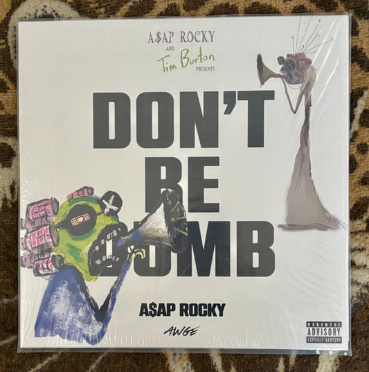 Image of Front Cover of 2xLP - VG+/EX - ASAP ROCKY, Don't Be Dumb (AWGE; 199584147611, Worldwide 2026, 2 Inners & Insert & Booklet, One Black One White Vinyl), Shrink-wrap,  - 2616439C