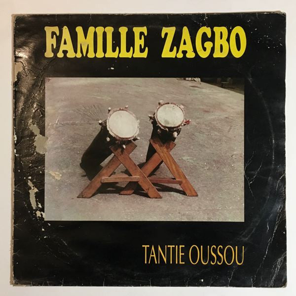 Image of Front Cover of LP - G+/VG+ - FAMILLE ZAGBO, Tantie Oussou (; AK01, Ivory Coast ), Writing on sleeve, close to VG,  - 0846266S
