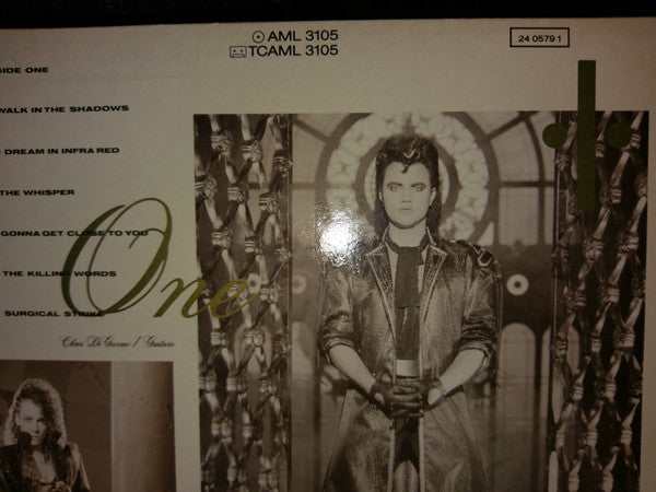 Image of Back Cover of LP - VG/VG - QUEENSR CHE, Rage For Order (EMI America; AML 3105, UK 1986, Inner With Curved Corners, No Barcode), Strong VG Throughout. Light wear to sleeve, Just a few light wispy marksto disc, Clean and glossy,  - 0816457C