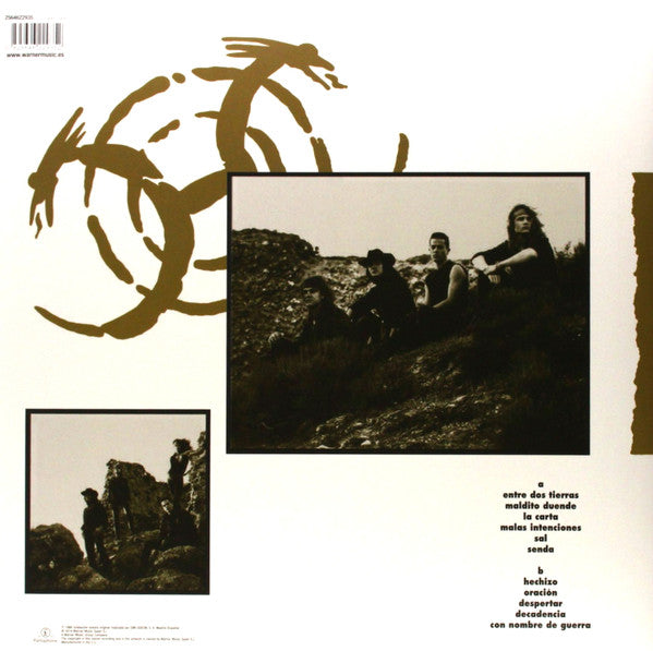 Image of Back Cover of LP - VG+/VG+ - H ROES DEL SILENCIO, Senderos De Traici n (Parlophone; 2564622935, Spain 2014 Reissue, Inner, With CD), ,  - 0846284S