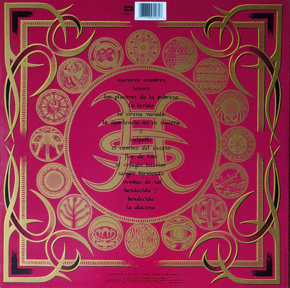 Image of Back Cover of LP - VG/G+ - H ROES DEL SILENCIO, El Esp ritu Del Vino (EMI; 190-7895581, Spain 1993, 2 Inners & Insert, DMM on matrix), Creasing and sticker residue on cover. Light hairlines around disc.,  - 0846286S