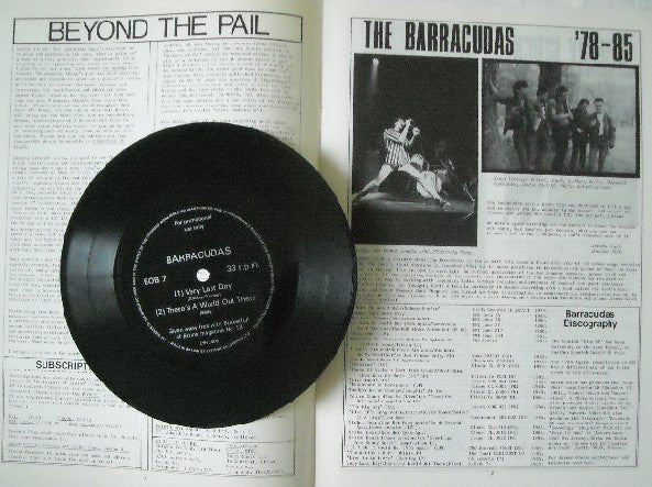 Image of Label Cover of Book - /VG - BUCKETFULL OF BRAINS, Bucketfull of Brains #13 magazine (, Worldwide , Bonus Barracudas fexi-disc 7''), Slight fading on magazine but otherwise in great condition.,  - 0856143S