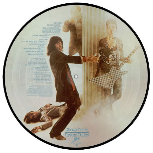 Image of Back Cover of LP - /VG - CHEAP TRICK, Dream Police (Epic; EPC11-83522, UK 1979, Clear Plastic Sleeve, Picture Disc), ,  - 0826275E