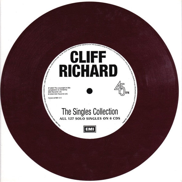 Image of Front Cover of 6xCD - VG/VG - CLIFF RICHARD, The Singles Collection (EMI; 7243 5 37551 2 6, UK 2002, Box Set, Booklet), ,  - 0836202E