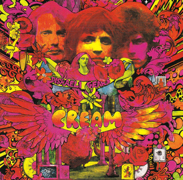 Image of Front Cover of LP - VG+/EX - CREAM, Disraeli Gears (Reaction; 5547513, UK 2023 Reissue, Orange Vinyl), No shrink/hype sticker.,  - 0816426C