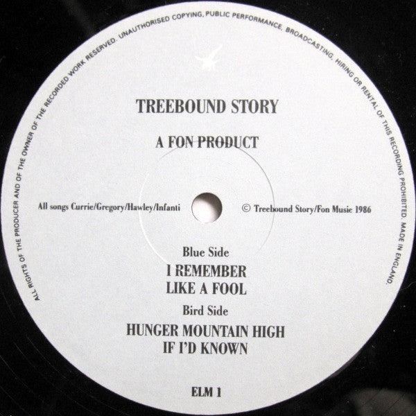 Image of Label Cover of 12" EP - VG/G+ - TREEBOUND STORY, I Remember (Fon Records; ELM 1, UK 1986, Picture Sleeve, Richard Hawley), Light Marks Only,  - 2416072C