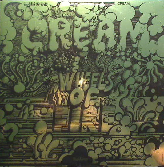 Image of Front Cover of 2xLP - VG/EX - CREAM, Wheels Of Fire (Vinyl Lovers; 900199, Europe 2008 Reissue, Gold Gatefold Sleeve, 180 Gram Vinyl), Top left corner crease.,  - 0816477C