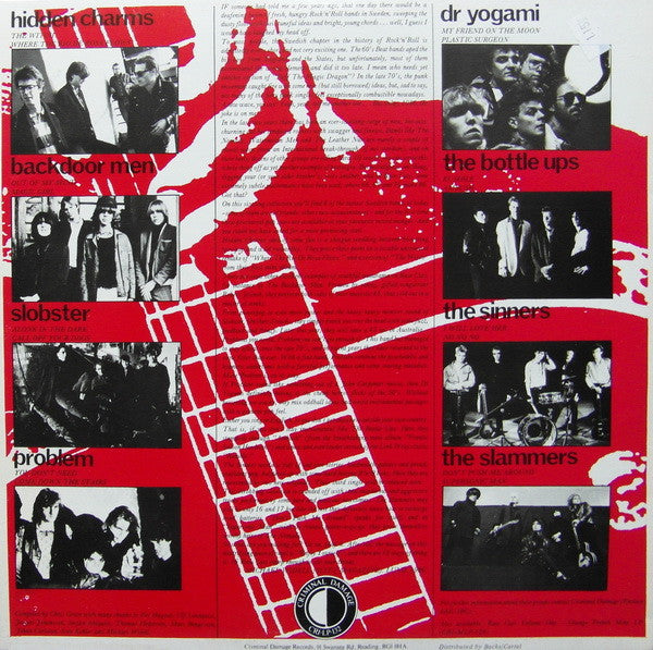 Image of Back Cover of LP - VG+/VG+ - VARIOUS, Raw Cuts Volume Two - Swedish Beat (Criminal Damage Records; CRI-LP-132, UK 1986), ,  - 0846340S