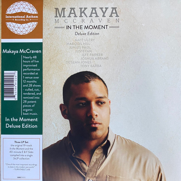 Image of Front Cover of 3xLP - VG+/G+ - MAKAYA MCCRAVEN, In The Moment (Deluxe Edition) (International Anthem Recording Company; IARCDE03, US 2019 Reissue, Inners, Obi), Light marks on records. In plastic outer,  - 0816590C