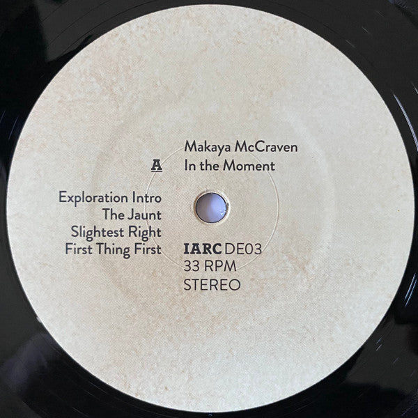 Image of Label Cover of 3xLP - VG+/G+ - MAKAYA MCCRAVEN, In The Moment (Deluxe Edition) (International Anthem Recording Company; IARCDE03, US 2019 Reissue, Inners, Obi), Light marks on records. In plastic outer,  - 0816590C