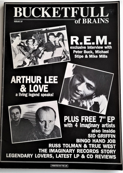 Image of Front Cover of Book - /VG - BUCKETFULL OF BRAINS, Bucketfull of Brains #37 magazine (, UK , Compilation Bonus 7''), Minor wear but otherwise magazine in great condition. ,  - 0856156S