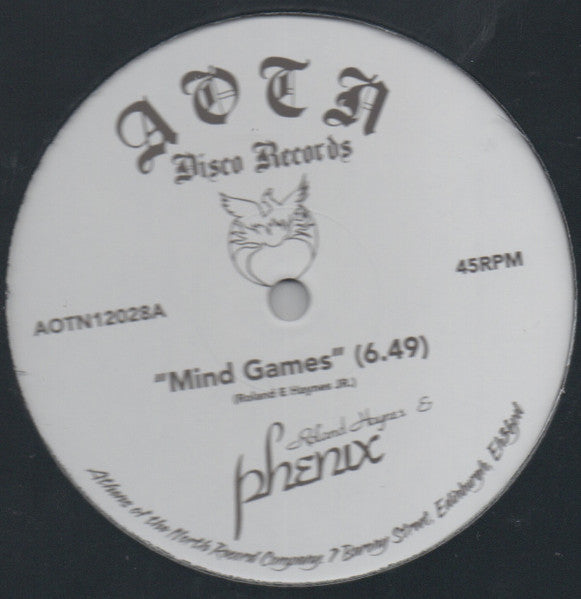 Image of Front Cover of 12" - /VG+ - ROLAND HAYNES JR. AND PHENIX, Mind Games (Athens Of The North; AOTN12028, UK 2026), Some light marks and scuffs, A1	Mind GamesB1	The Essence Of JaiB2	Song For My Father - 3016316C