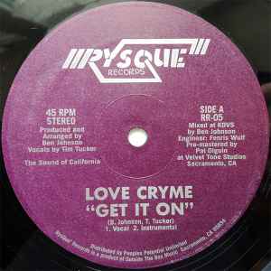 Image of Front Cover of 12" - /VG - LOVE CRYME, Get It On (RysQue' Records; RR-05, US 2013), light marks only,  - 0946034S