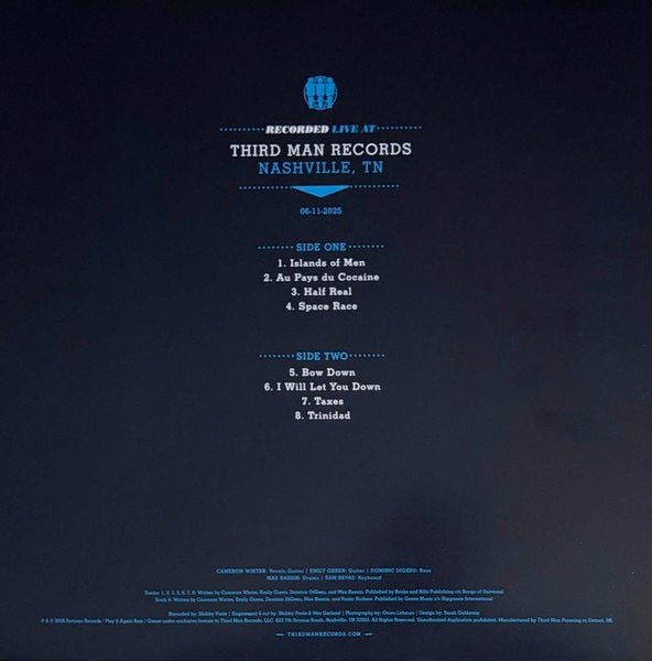 Image of Back Cover of LP - NEW/NEW - GEESE, Live at Third Man Records (Third Man; TMR1111LP, UK 2026), ,  - 4016358C