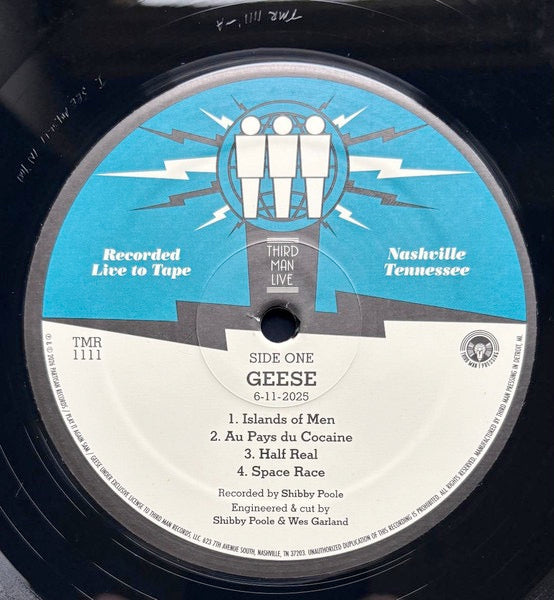 Image of Label Cover of LP - NEW/NEW - GEESE, Live at Third Man Records (Third Man; TMR1111LP, UK 2026), ,  - 4016358C