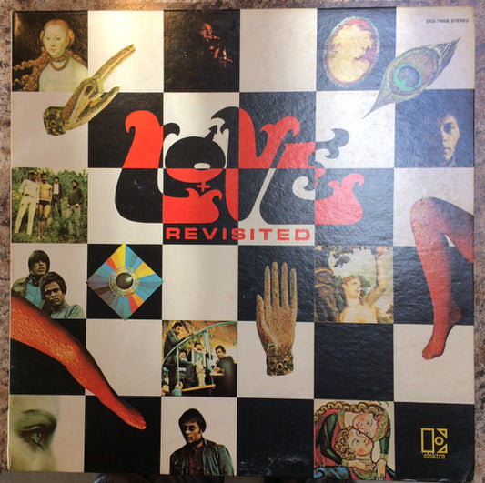 Image of Front Cover of LP - G/VG - LOVE, Revisited (Elektra; EKS 74058, US 1970, Gatefold, Company Inner, Terre Haute pressing), Company inner split at bottom. Sleeve has corner cut, edgewear, ringwear, writing on front.,  - 0926020E