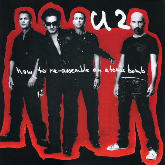 Image of Front Cover of LP - VG+/EX - U2, How To Re-Assemble An Atomic Bomb (Island Records; 00602465533057, Worldwide 2024, Gatefold, Inner, Poster, Red & Black Marbled Vinyl. RSD 2024 Release.), Seal opened instore, still in hype stickered shrinkwrap.,  - 0946067S